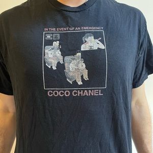 MEGA YACHT coco chanel graphic tee